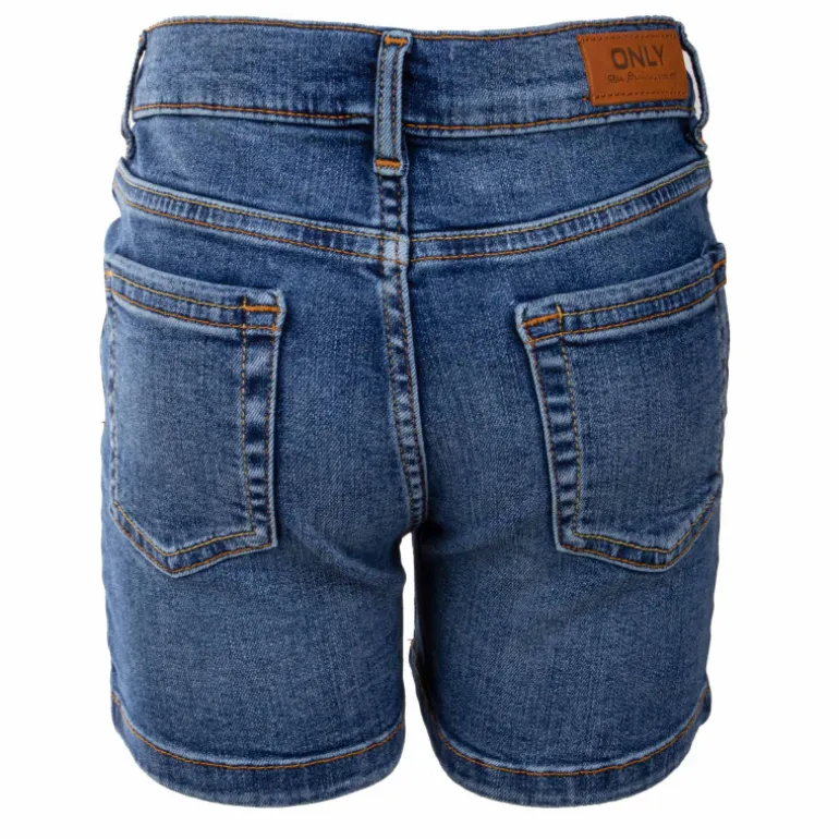 Short jean délavé coton BCI doux stretch Fille KIDS ONLY