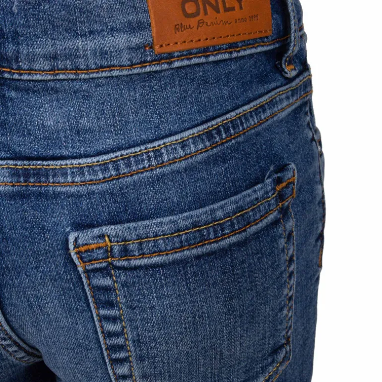 Short jean délavé coton BCI doux stretch Fille KIDS ONLY