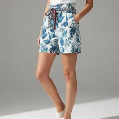 Short madreperla avec plantes bleues Femme PLEASE