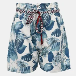 Short madreperla avec plantes bleues Femme PLEASE
