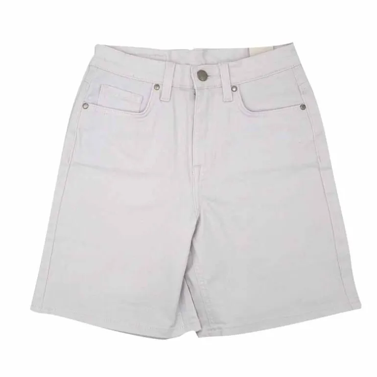 Short mi long jean blanc Femme TOMMY HILFIGER