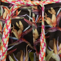 Short motif oiseau de paradis avec ceinture tissée Femme PLEASE