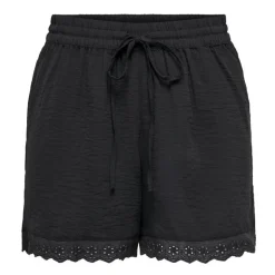 Short noir avec dentelle et poches latérales Femme JDY