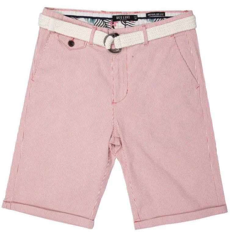 Short peach quentin à rayures avec ceinture Homme DEELUXE 74