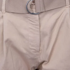 Short semolina kaki taille haute avec ceinture Femme PLEASE