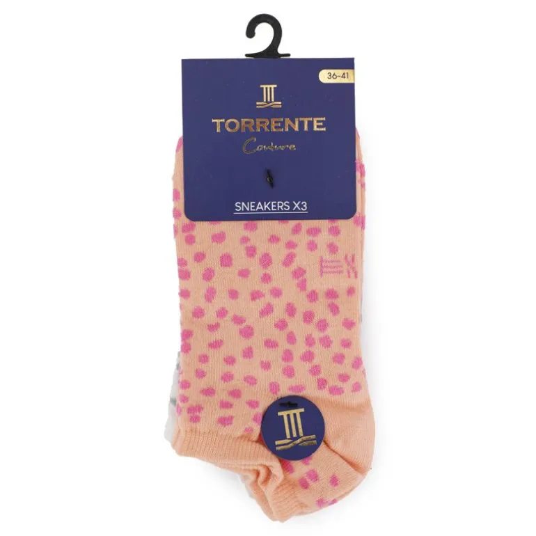 Socquette imprimé animal x3 Femme TORRENTE