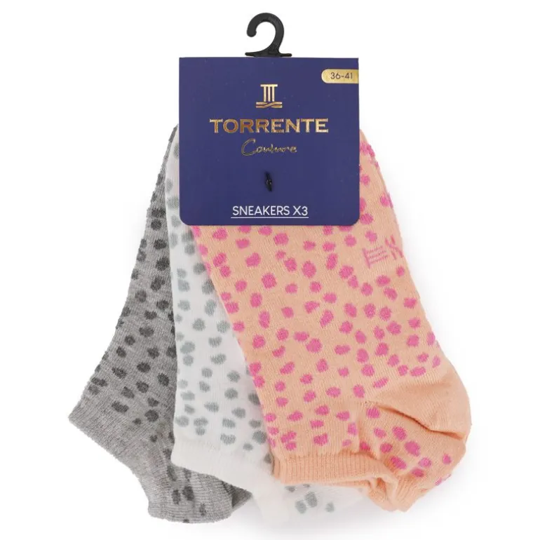 Socquette imprimé animal x3 Femme TORRENTE