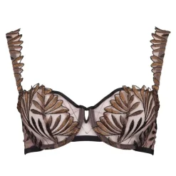 Soutien gorge marron doré en tulle Femme AUBADE