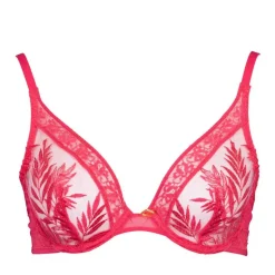 Soutien gorge tulle rouge avec dentelle orné d'un bijou Femme AUBADE