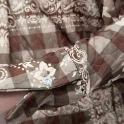 Surchemise matelassée motif bandana avec boutons bijoux Femme HOLLY AND JOEY