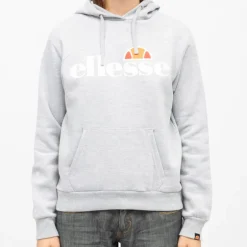 Sweat à capuche doux avec grand logo Femme ELLESSE