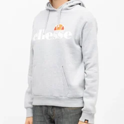 Sweat à capuche doux avec grand logo Femme ELLESSE