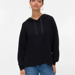 Sweat à capuche maille avec cordons rubans hali Femme VERO MODA