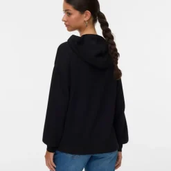 Sweat à capuche maille avec cordons rubans hali Femme VERO MODA