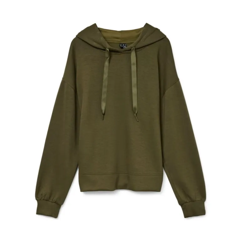 Sweat à capuche maille avec cordons rubans hali Femme VERO MODA