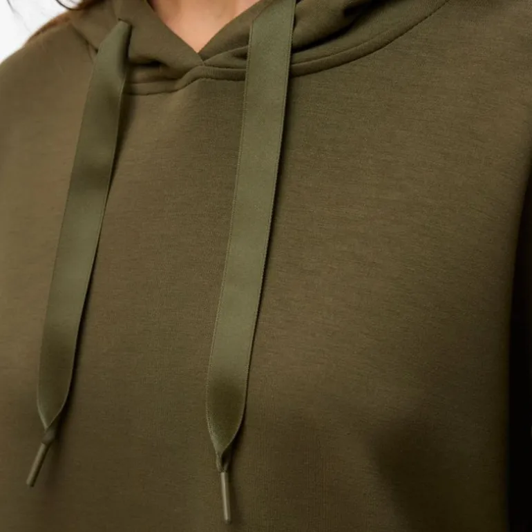 Sweat à capuche maille avec cordons rubans hali Femme VERO MODA