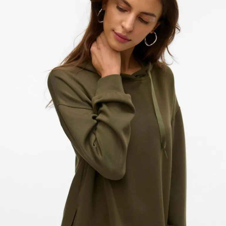 Sweat à capuche maille avec cordons rubans hali Femme VERO MODA