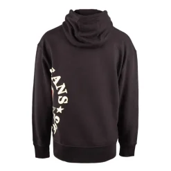 Sweat à capuche noir imprimé Homme TOMMY HILFIGER