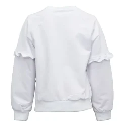 Sweat à sequins coton col rond manches avec volants Fille CXL BY CHRISTIAN LACROIX