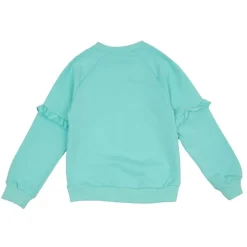 Sweat à sequins coton col rond manches avec volants Fille CXL BY CHRISTIAN LACROIX