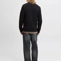 Sweat brandy coton col ras de cou manches longues Homme JACK & JONES