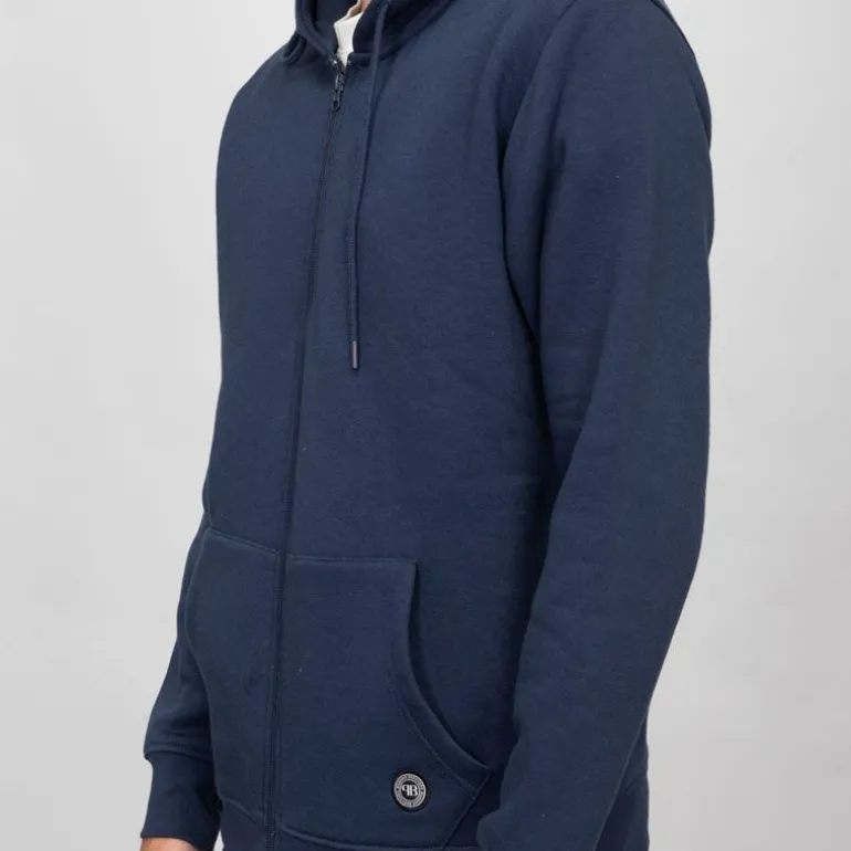 Sweat capuche zippé manches longues poche kangourou Sylvain Homme PANAME BROTHERS