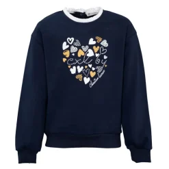 Sweat col à volants imprimé coeurs fille Enfant CXL BY CHRISTIAN LACROIX