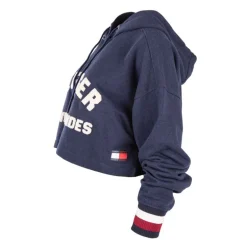 Sweat crop top bleu Femme TOMMY HILFIGER
