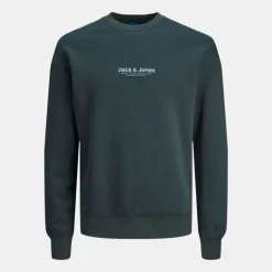 Sweat doux col ras de cou coton mélangé vesterbro manches longues Homme JACK & JONES