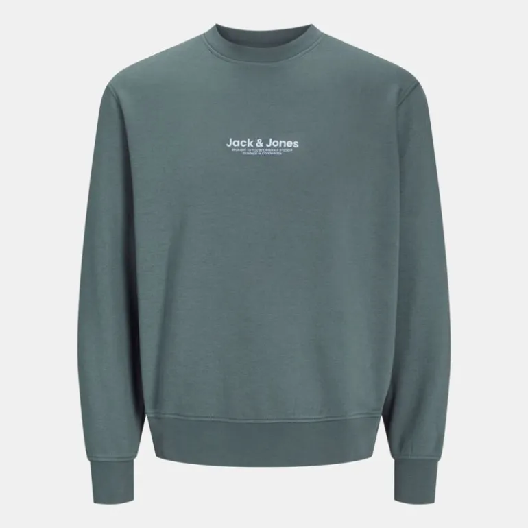 Sweat doux col ras de cou coton mélangé vesterbro manches longues Homme JACK & JONES