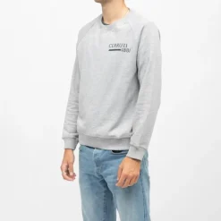 Sweat manches longues col rond coda imprimé logo Homme CERRUTI