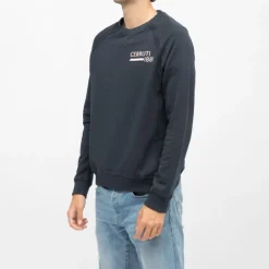 Sweat manches longues col rond coda imprimé logo Homme CERRUTI