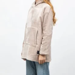 Sweat plaid à capuche avec grande poche Femme LULU CASTAGNETTE