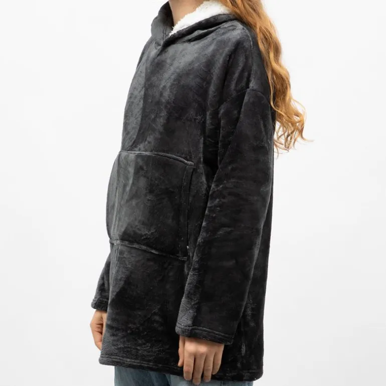 Sweat plaid à capuche avec grande poche Femme LULU CASTAGNETTE