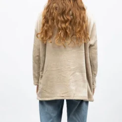 Sweat plaid à capuche avec grande poche Femme LULU CASTAGNETTE