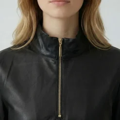 Sweat similicuir col zippé montant Femme LES TROPEZIENNES PAR M.BELARBI