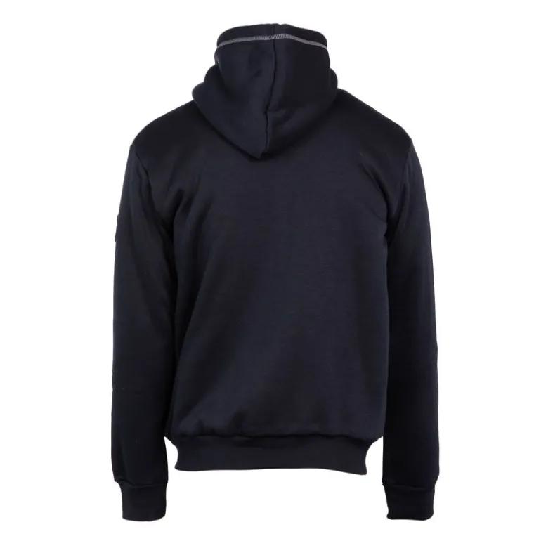 Sweat zippé à capuche fourrée surpiqures colorées Homme CHEVIGNON