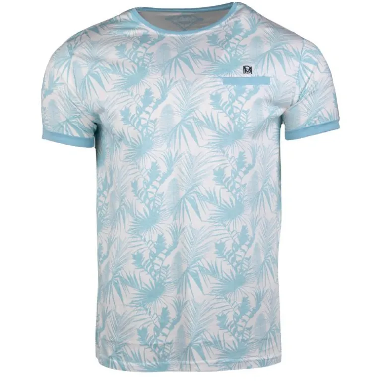 Tee shirt à fleurs tropicales mogador Homme BLAGGIO