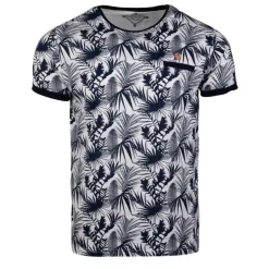 Tee shirt à fleurs tropicales mogador Homme BLAGGIO