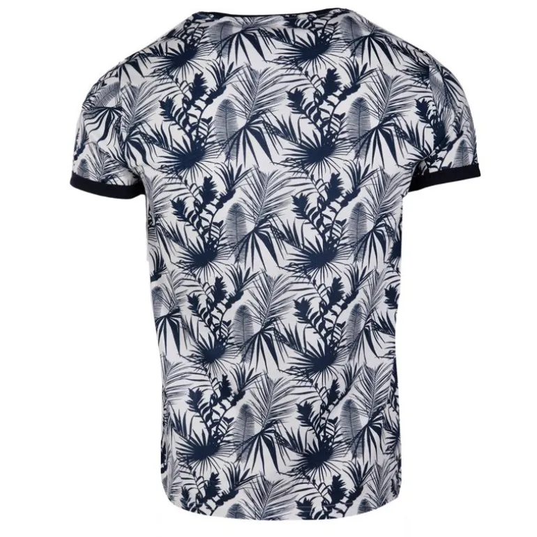 Tee shirt à fleurs tropicales mogador Homme BLAGGIO