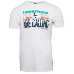 Tee shirt ajusté Mountains are calling coton Homme BEST MOUNTAIN