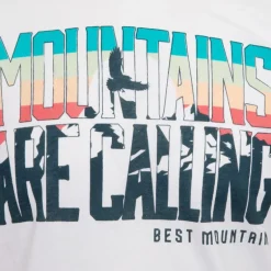 Tee shirt ajusté Mountains are calling coton Homme BEST MOUNTAIN
