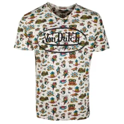 Tee shirt allover logo poitrine Homme VON DUTCH