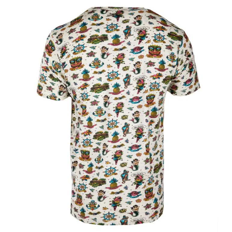 Tee shirt allover logo poitrine Homme VON DUTCH