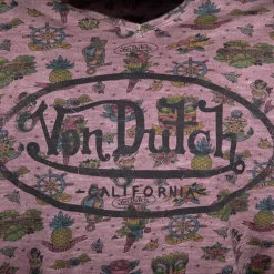 Tee shirt allover logo poitrine Homme VON DUTCH