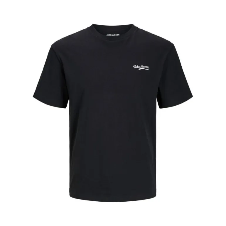 Tee shirt Aloha ekiel black coton Homme JACK & JONES
