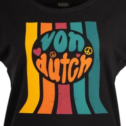 Tee shirt ample logo poitrine Femme VON DUTCH