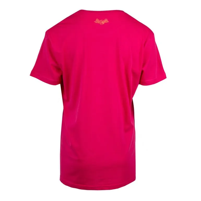 Tee shirt ample rose logo poitrine Femme VON DUTCH