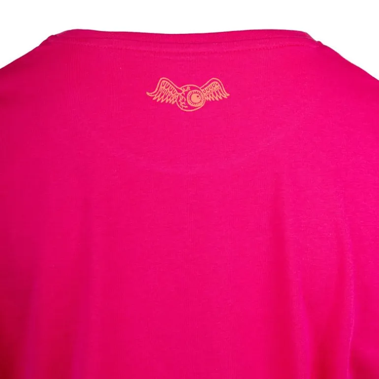 Tee shirt ample rose logo poitrine Femme VON DUTCH