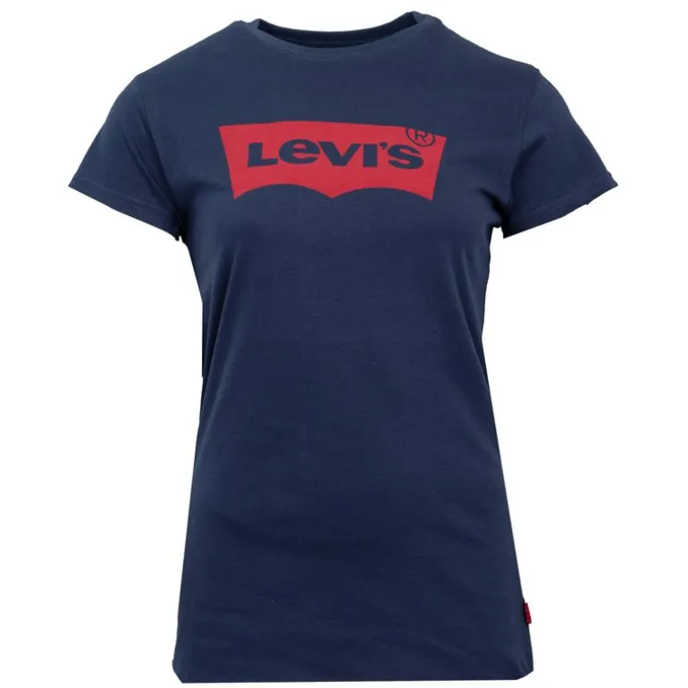 Tee shirt avec grand logo rouge coton Femme LEVI'S